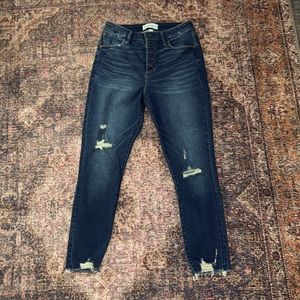 Abercrombie & Fitch Curve Love High Rise Super Skinny Ankle Jeans